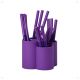   31 Pieces Orbit Spoon and Fork Set-Dark Purple
