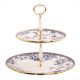Garden 2 Tier Buffet and Desert Serving Stand (Straight Shape 20-28 cm)