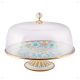 Mint Tile Cake Plate with Lid and Stand (30 cm)