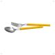 12 Pieces Orbit Spoon and Fork-Yellow