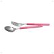 12 Pieces Orbit Spoon and Fork-Pink