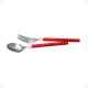 12 Pieces Orbit Spoon and Fork-Red