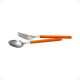 12 Pieces Orbit Spoon and Fork-Orange